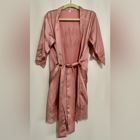 5 Brand New/Never Worn/Used Flower Girl Get Ready Silk/Lace Robes “Petal Patrol” - Picture 6 of 8